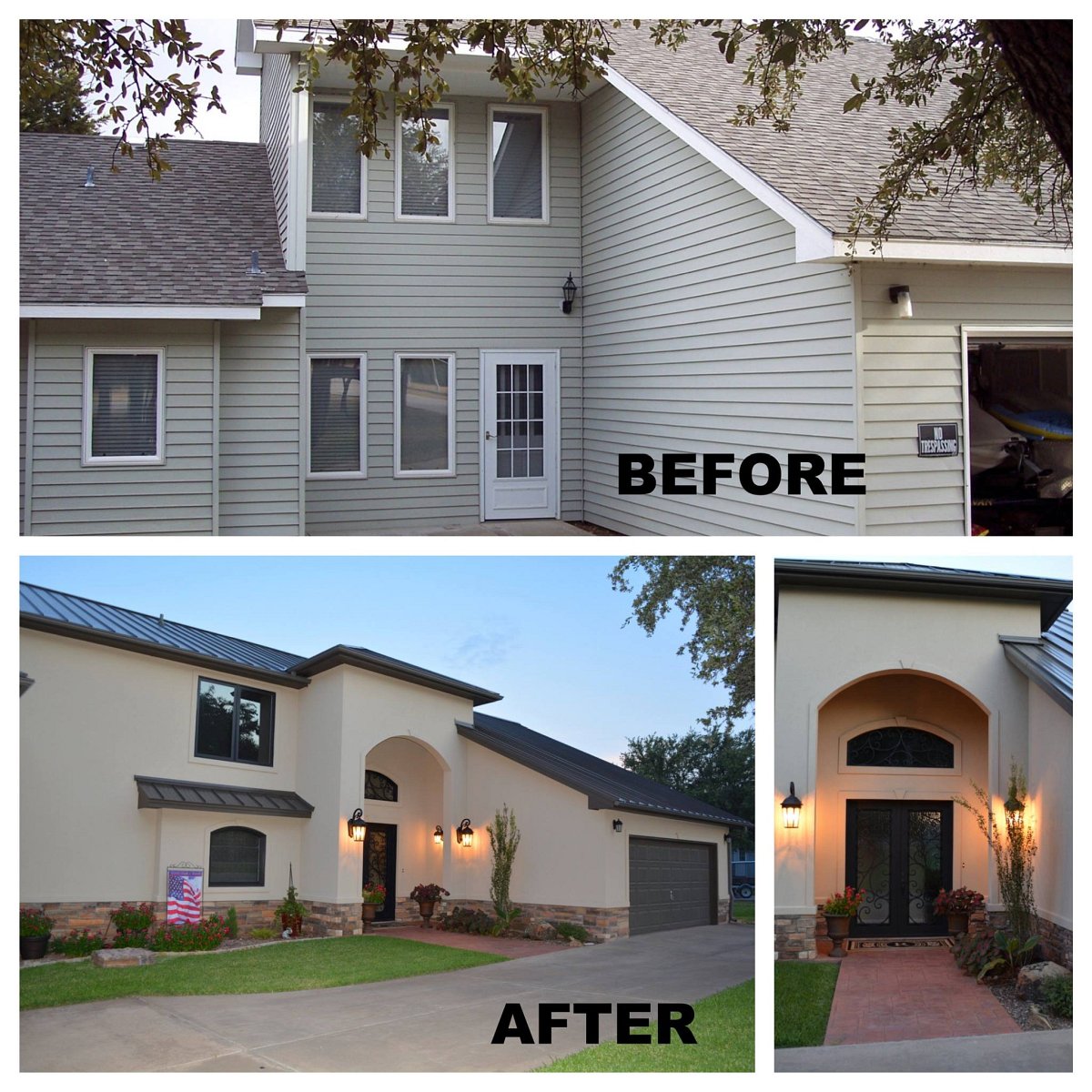 Before and after home remodeling by Bobby Wolfe Construction